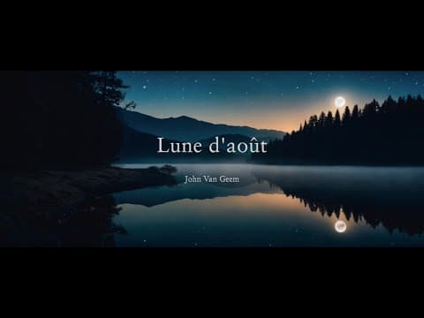 John Van Geem | Lune d'août | 2024 by John Van Geem